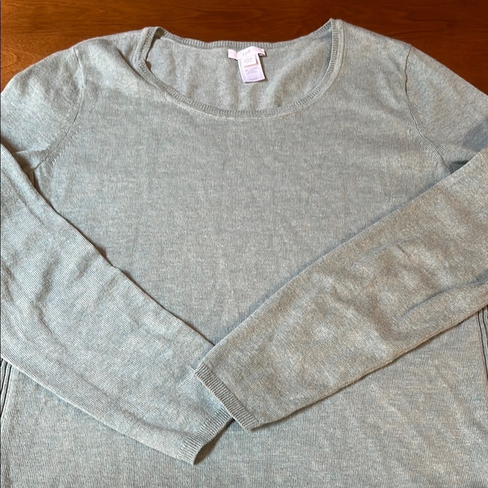 J. Jill Soft Green Lightweight Sweater Small Petite